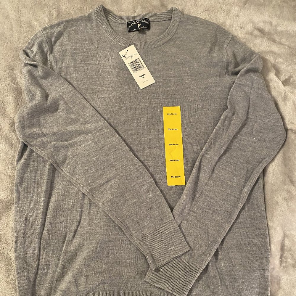 Men's (Medium) Grey Comfy crew neck Sweater (*NWT)